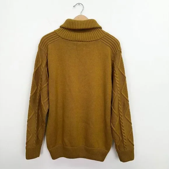 Vintage 1970's Lavané New York Knit Patterned Polo Sweater | Urban